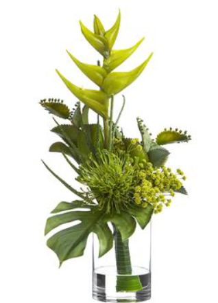 19"Hx12"Wx15"L Heliconia, Protea, Philo Floral